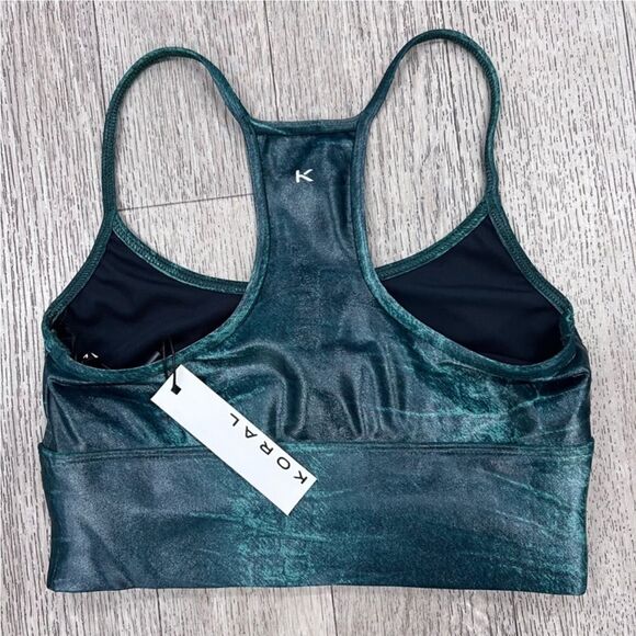 KORAL Norah Infinity Bra In Duffle Green Caiman - Picture 3 of 4